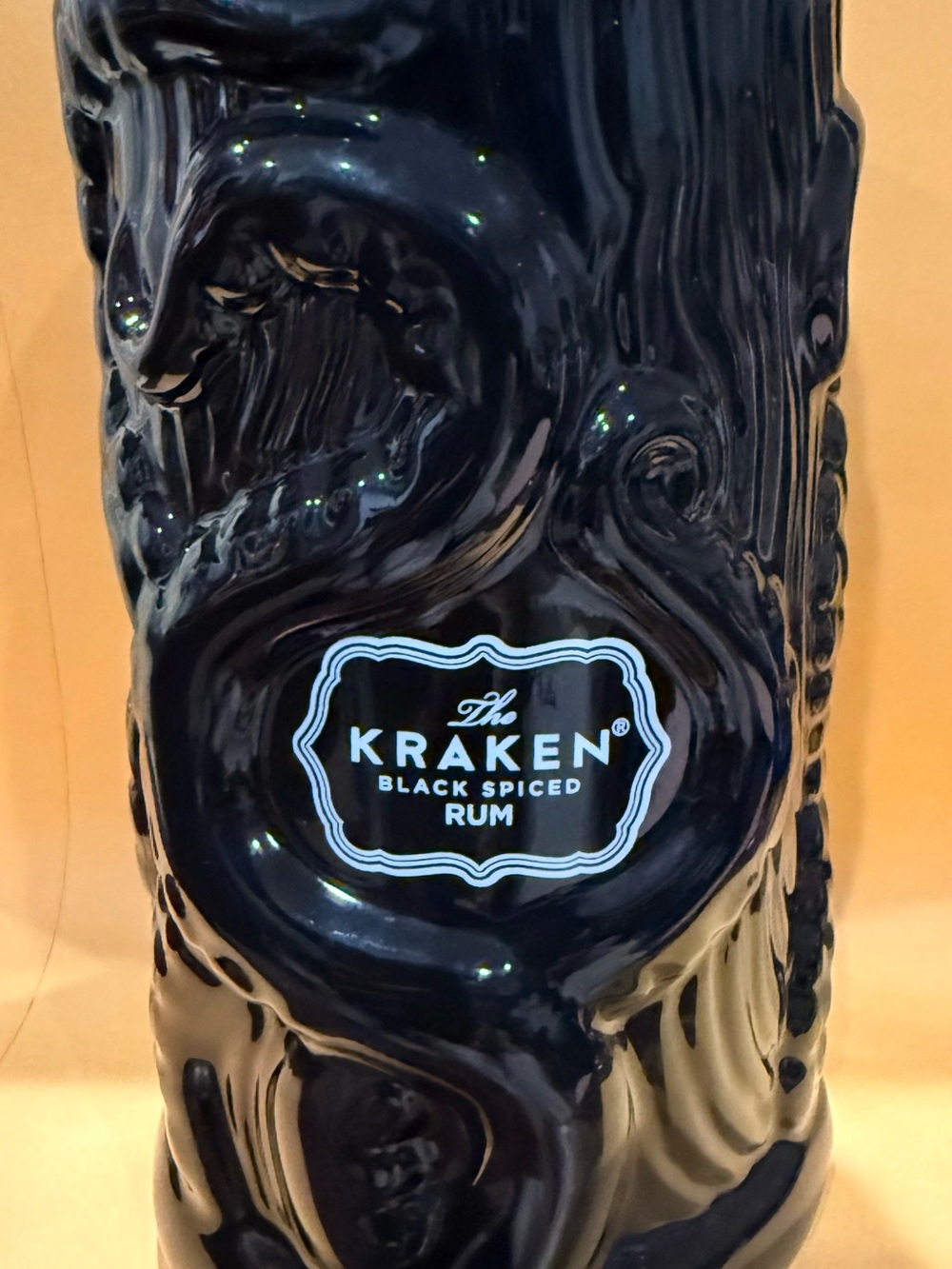 Black Spiced Rum Decorative Bottle - Black